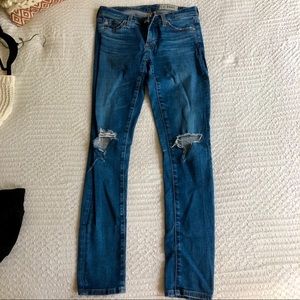 AG Women’s Jeans Super Skinny Low-Rise